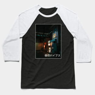 Japanese Night Life Baseball T-Shirt